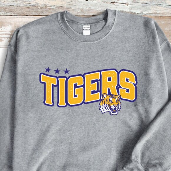 NEW - LSU Tigers Crewneck Sweatshirt Unisex - Picture 1 of 3